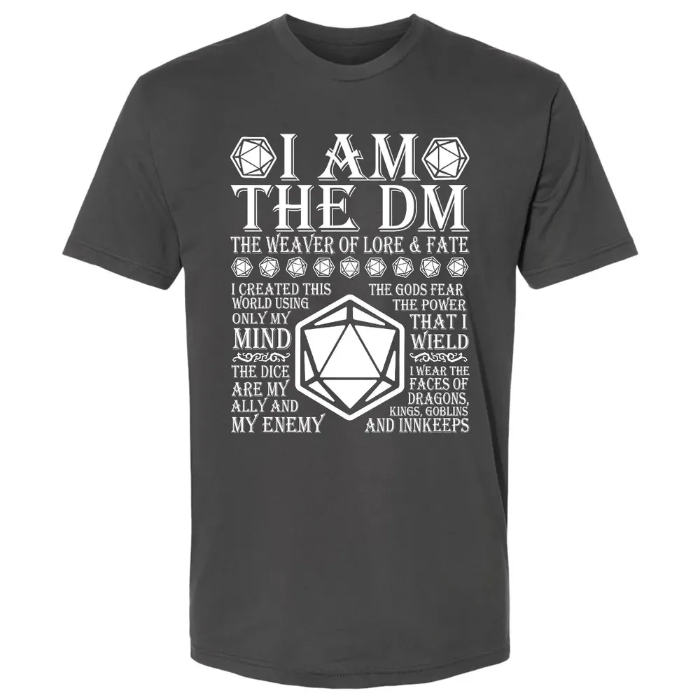 I Am The DM The Weaver Of Lore And Fate Premium Unisex T-shirt - 8