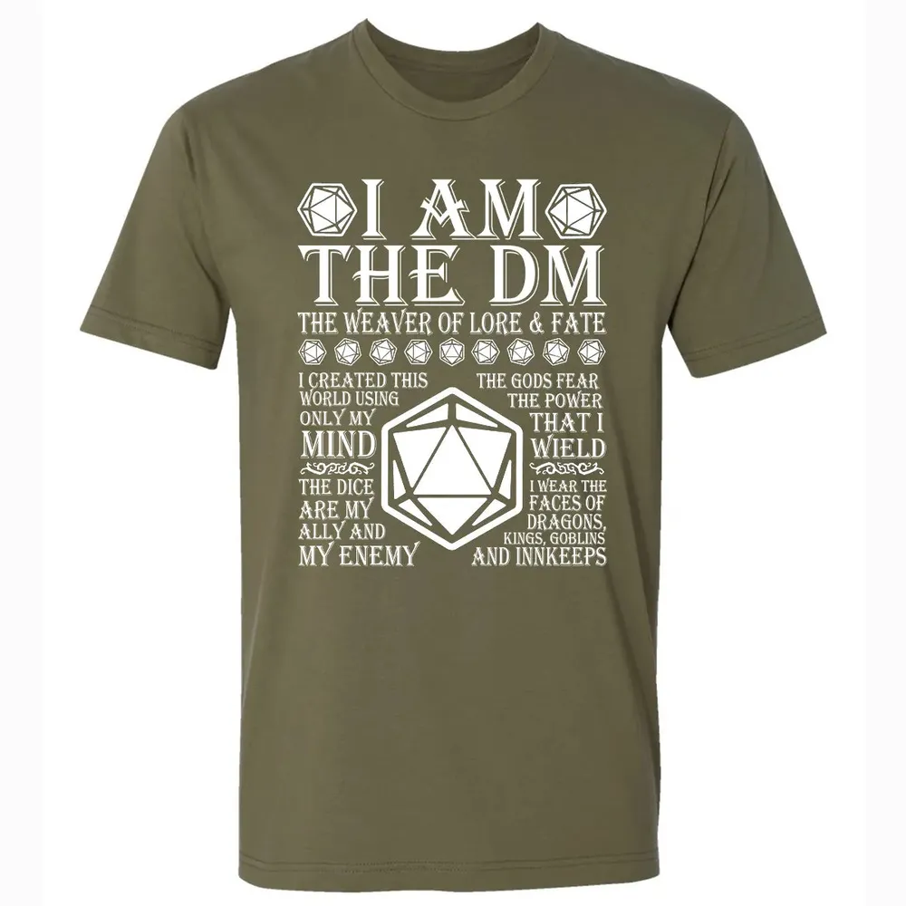I Am The DM The Weaver Of Lore And Fate Premium Unisex T-shirt - 5