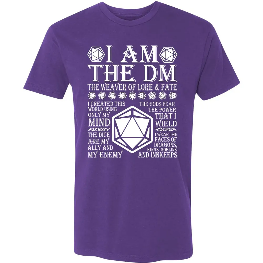 I Am The DM The Weaver Of Lore And Fate Premium Unisex T-shirt - 7