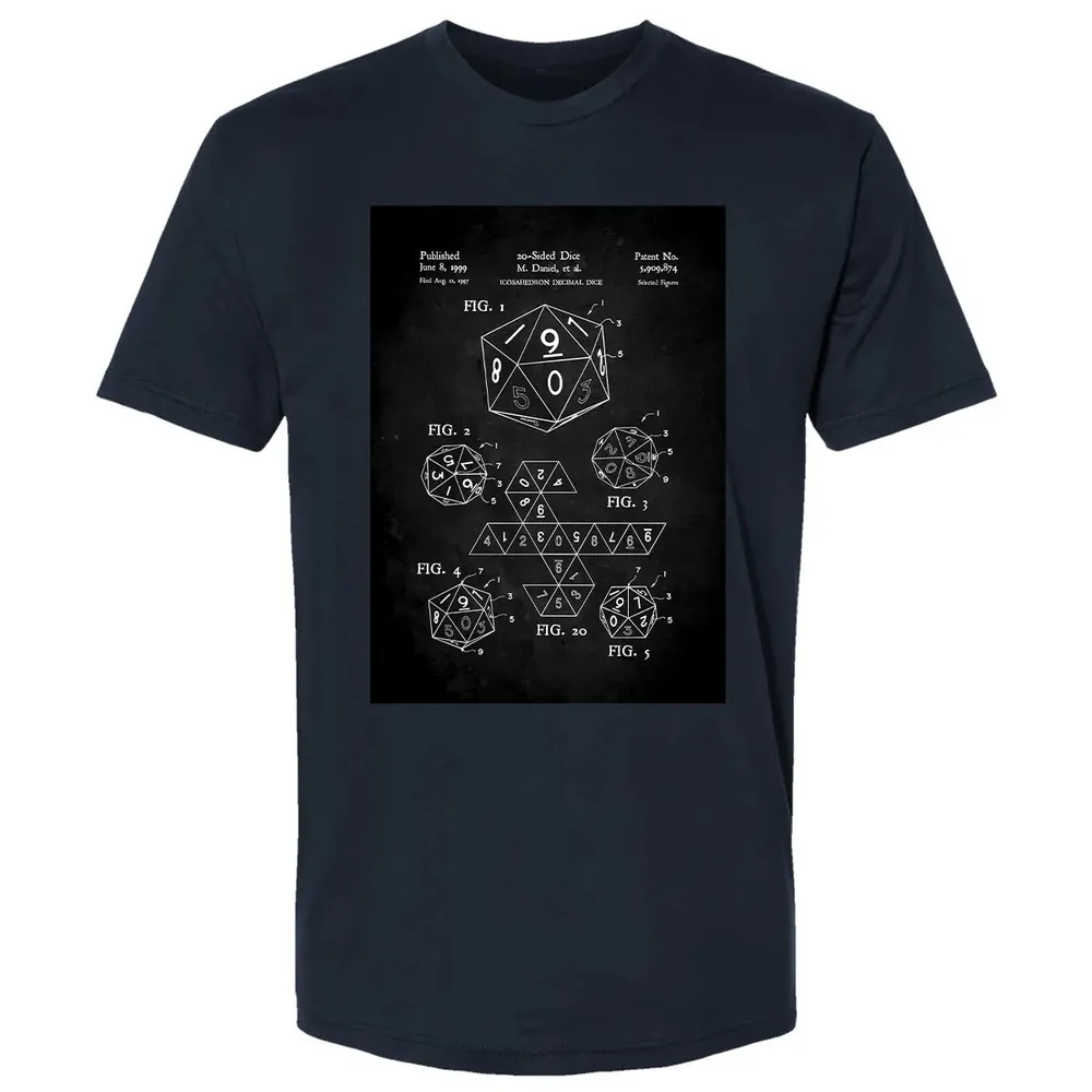 20-Sided Dice Poster Premium Unisex T-shirt - 13