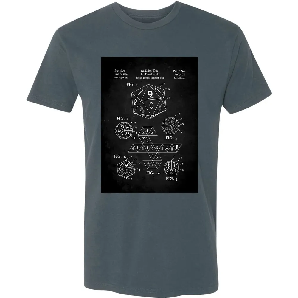 20-Sided Dice Poster Premium Unisex T-shirt - 14