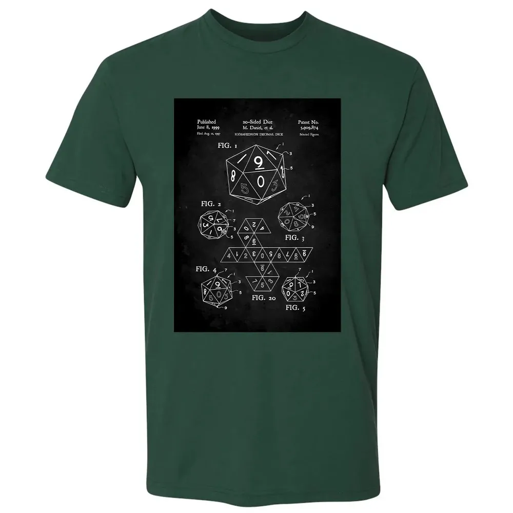 20-Sided Dice Poster Premium Unisex T-shirt - 12