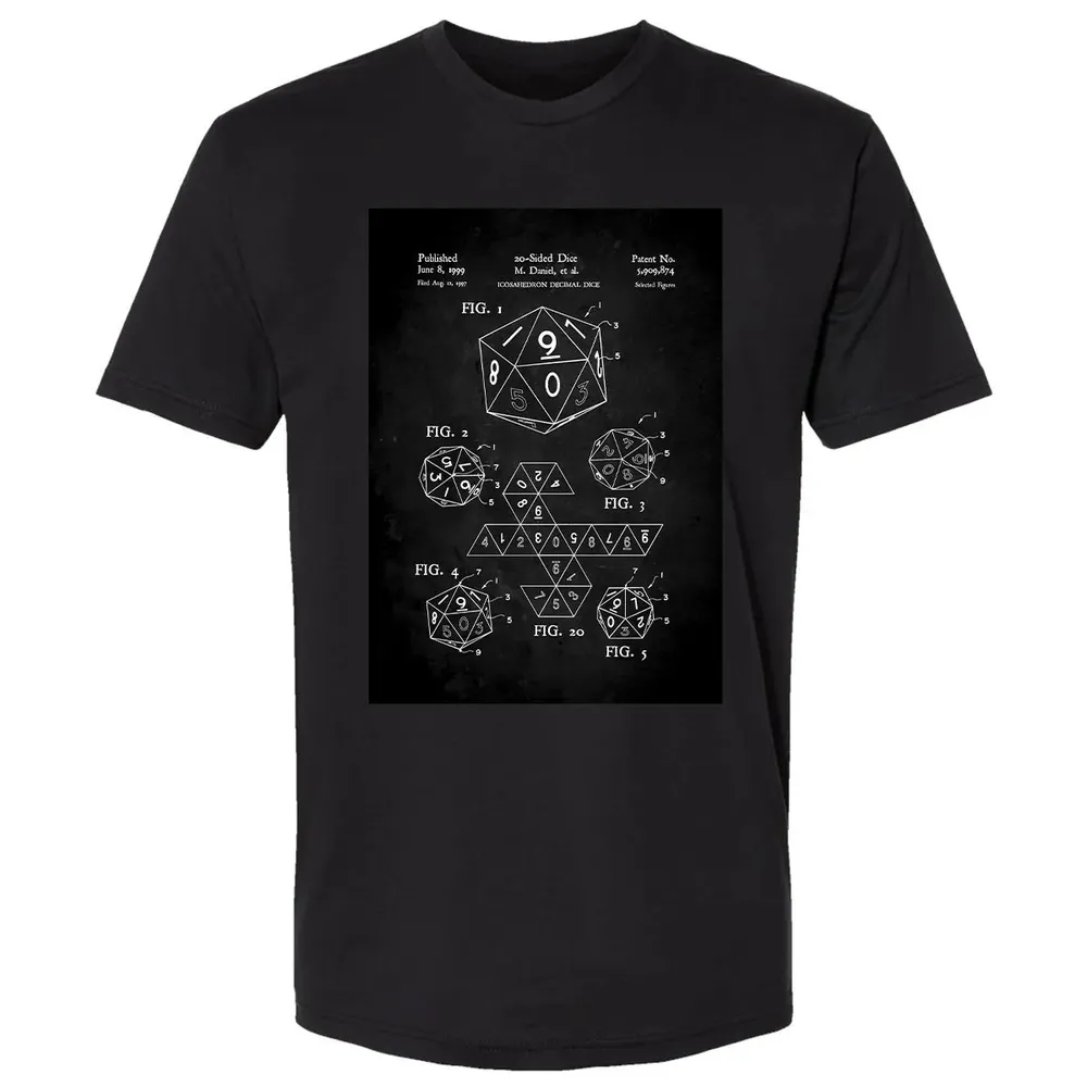 20-Sided Dice Poster Premium Unisex T-shirt - 15