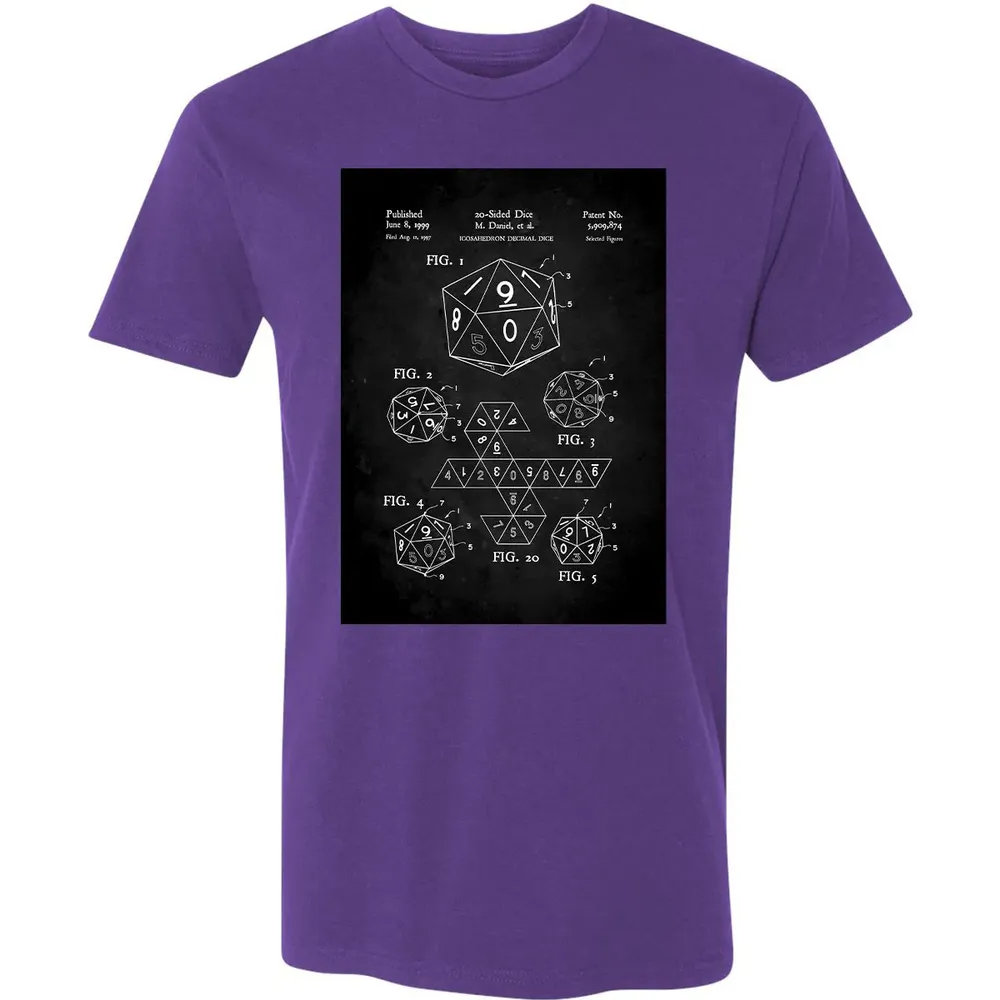 20-Sided Dice Poster Premium Unisex T-shirt - 7