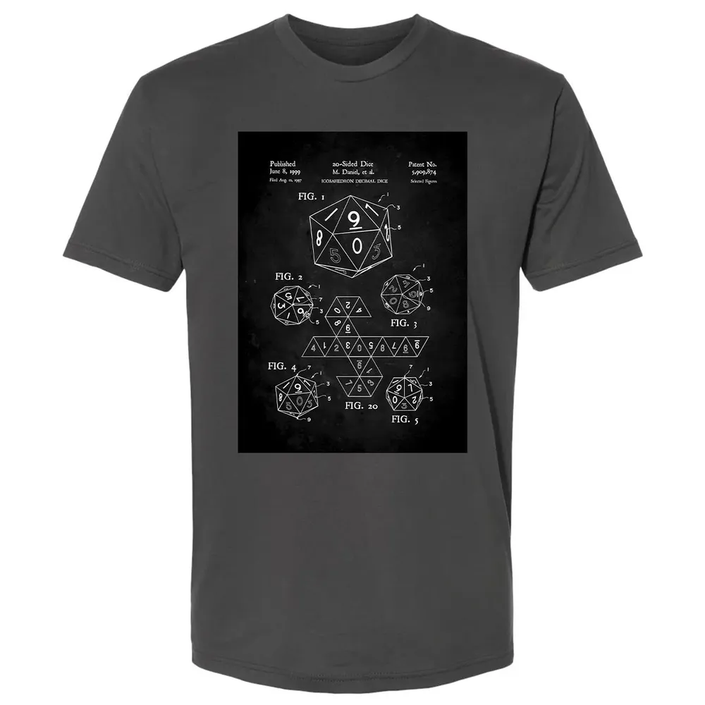 20-Sided Dice Poster Premium Unisex T-shirt - 8