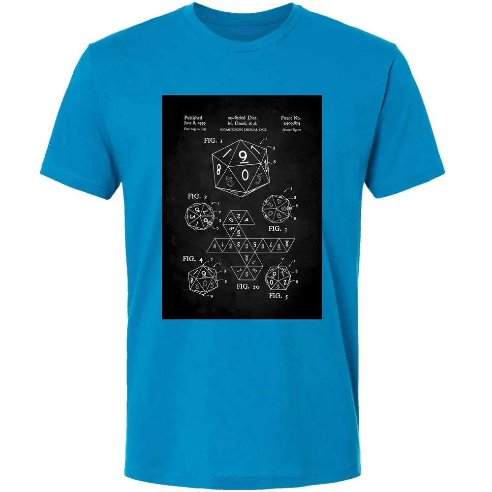 20-Sided Dice Poster Premium Unisex T-shirt - 4