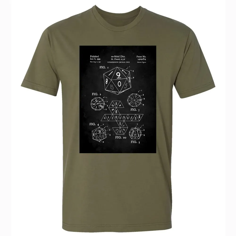 20-Sided Dice Poster Premium Unisex T-shirt - 5
