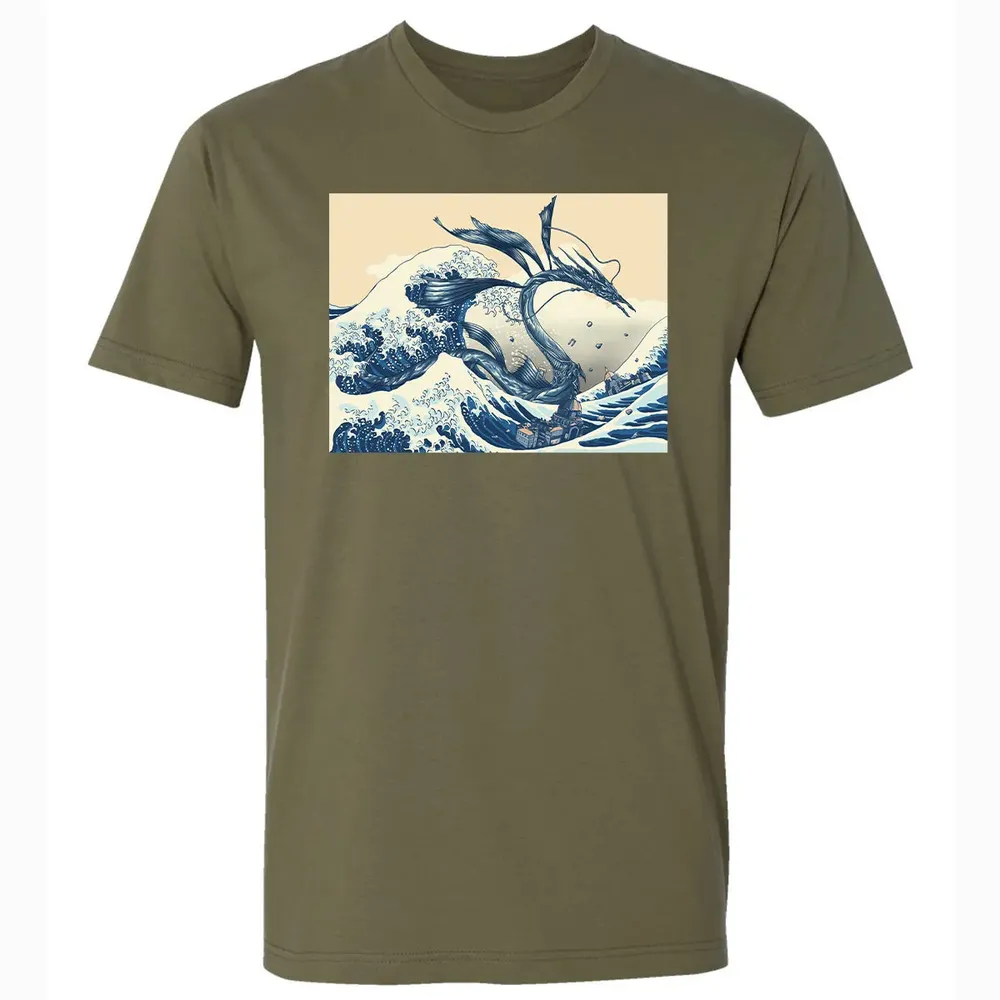 The Great Wave off Altissia Premium Unisex T-shirt - 5
