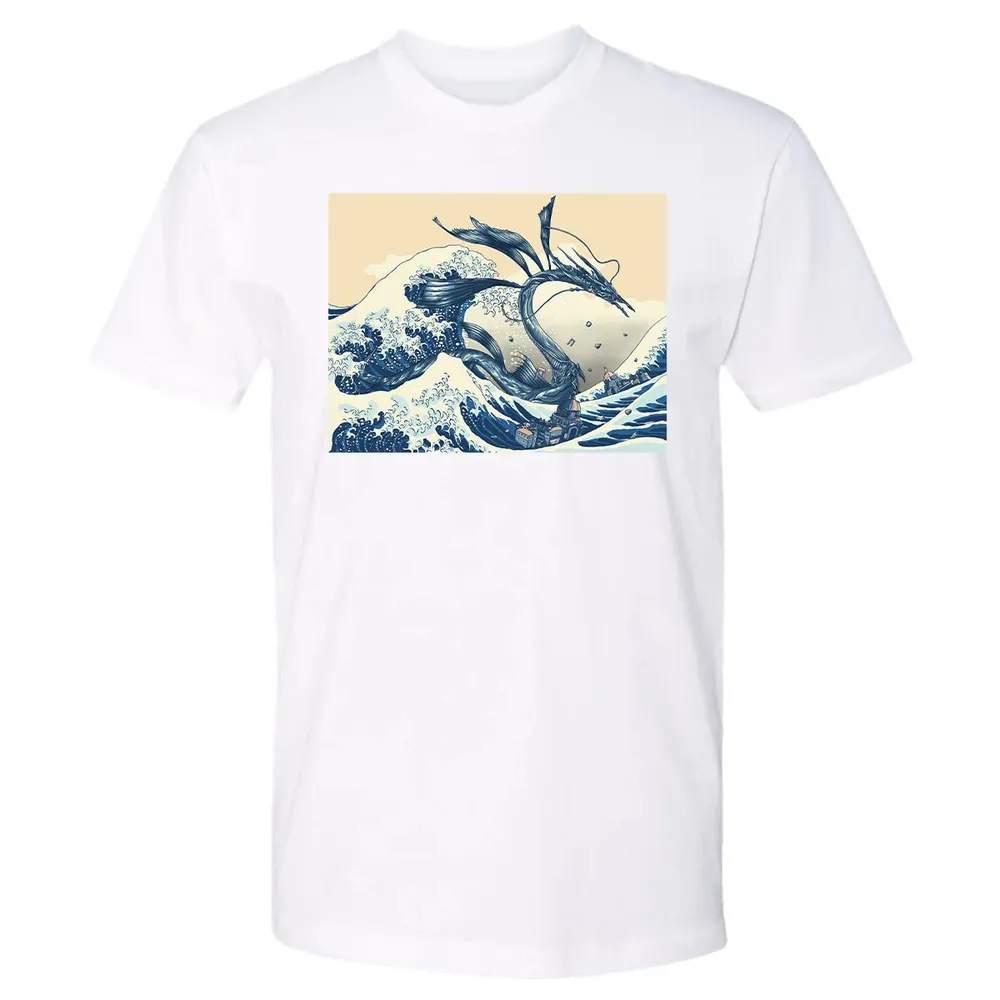 The Great Wave off Altissia Premium Unisex T-shirt - 4