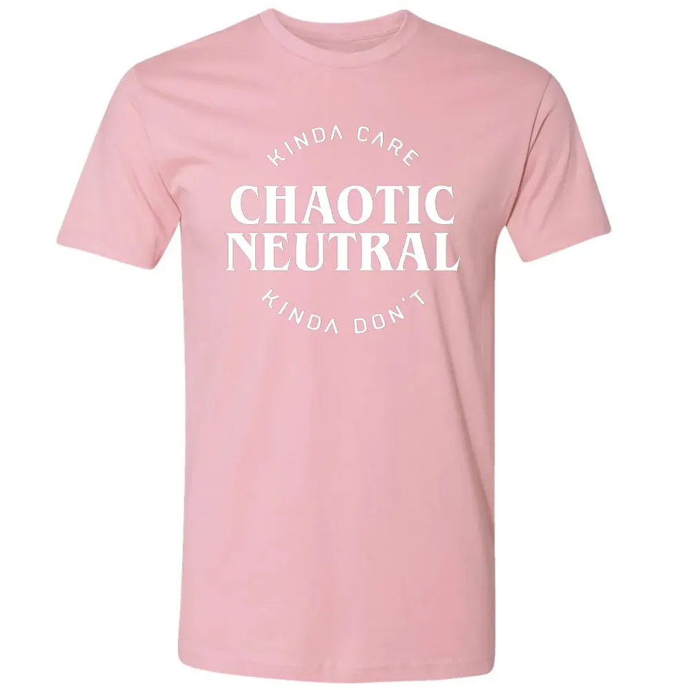 Chaotic Neutral Alignment Kinda Care Kinda Don t Premium Unisex T-shirt - 3