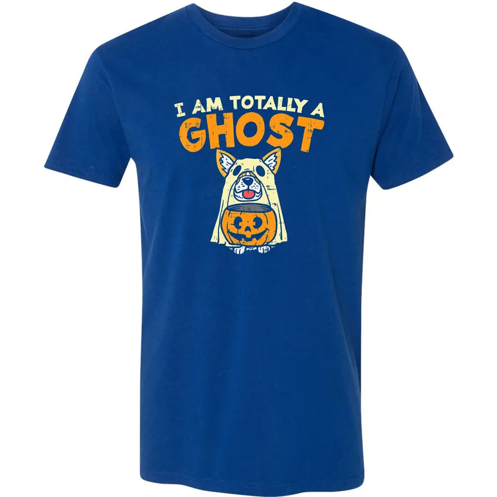 Welsh Corgi Totally Ghost Funny Halloween Costume Dog Owner Premium Unisex T-shirt - 10