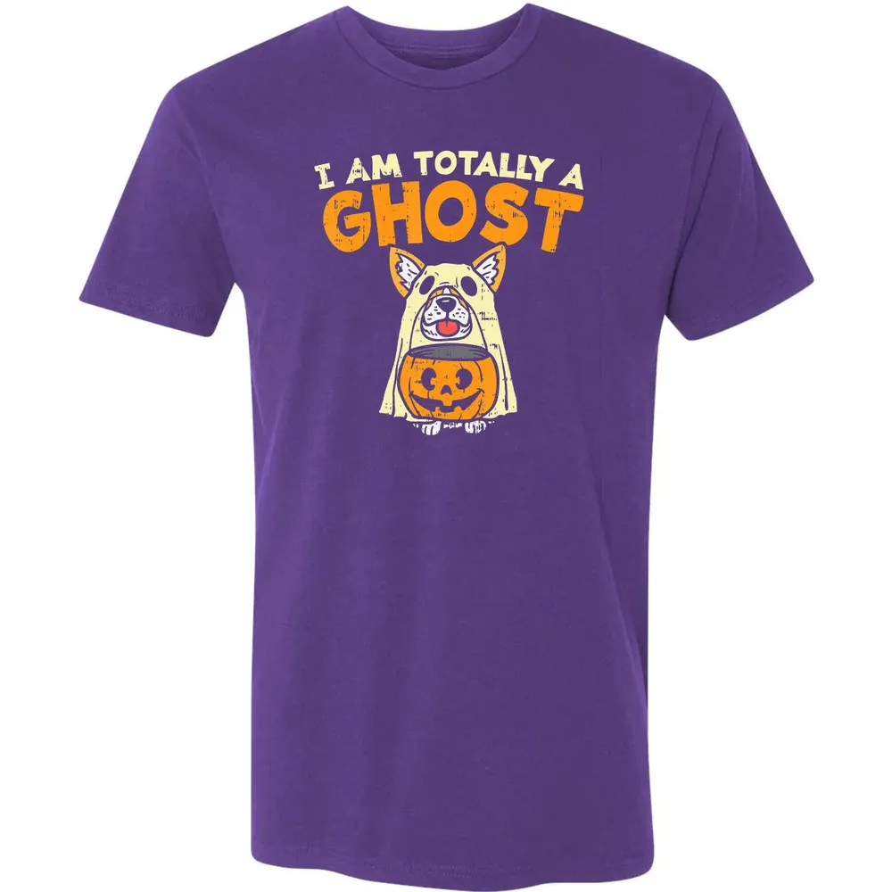 Welsh Corgi Totally Ghost Funny Halloween Costume Dog Owner Premium Unisex T-shirt - 7