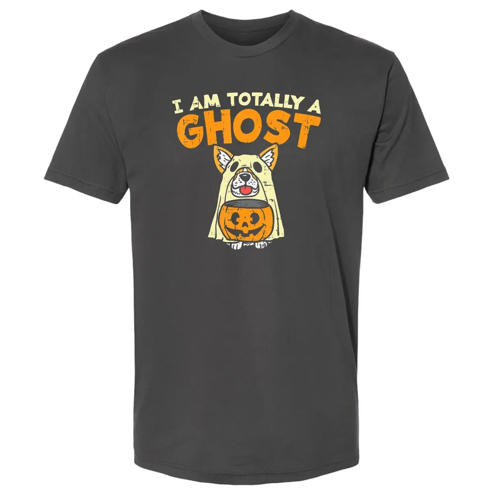 Welsh Corgi Totally Ghost Funny Halloween Costume Dog Owner Premium Unisex T-shirt - 8