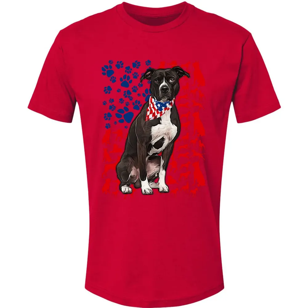 Pitbull 4th of July Premium Unisex T-shirt - 6