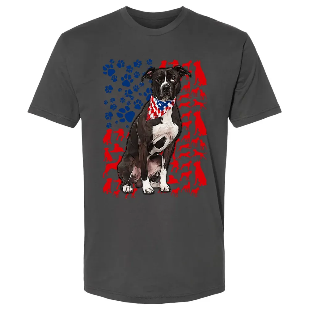 Pitbull 4th of July Premium Unisex T-shirt - 8