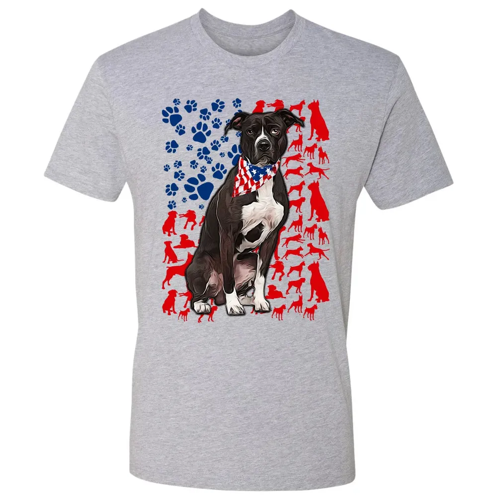 Pitbull 4th of July Premium Unisex T-shirt - 9