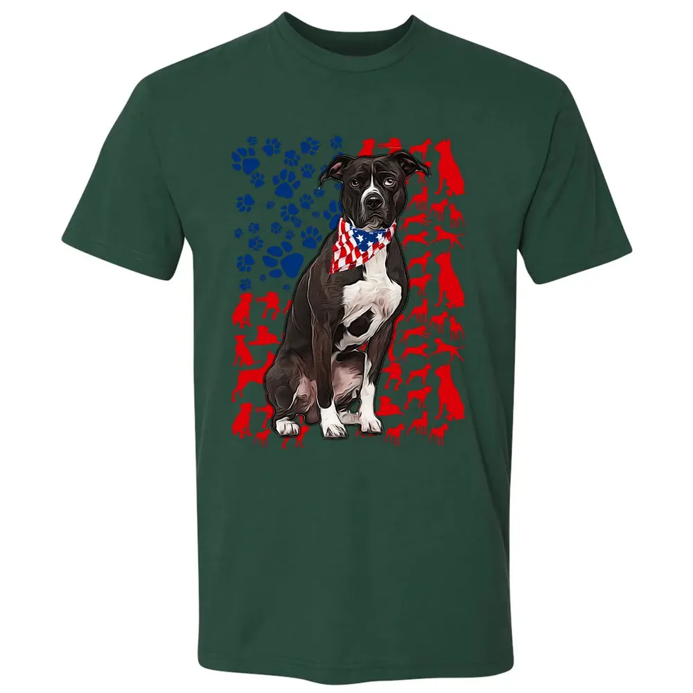 Pitbull 4th of July Premium Unisex T-shirt - 12