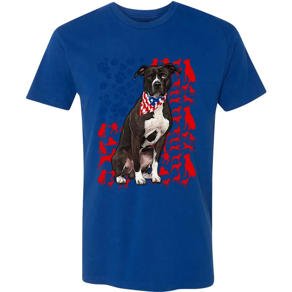 Pitbull 4th of July Premium Unisex T-shirt - 10