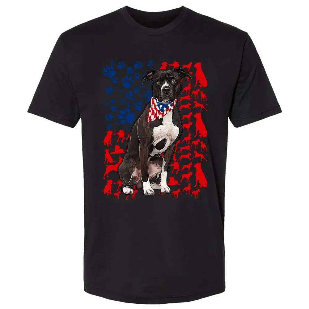 Pitbull 4th of July Premium Unisex T-shirt - 15