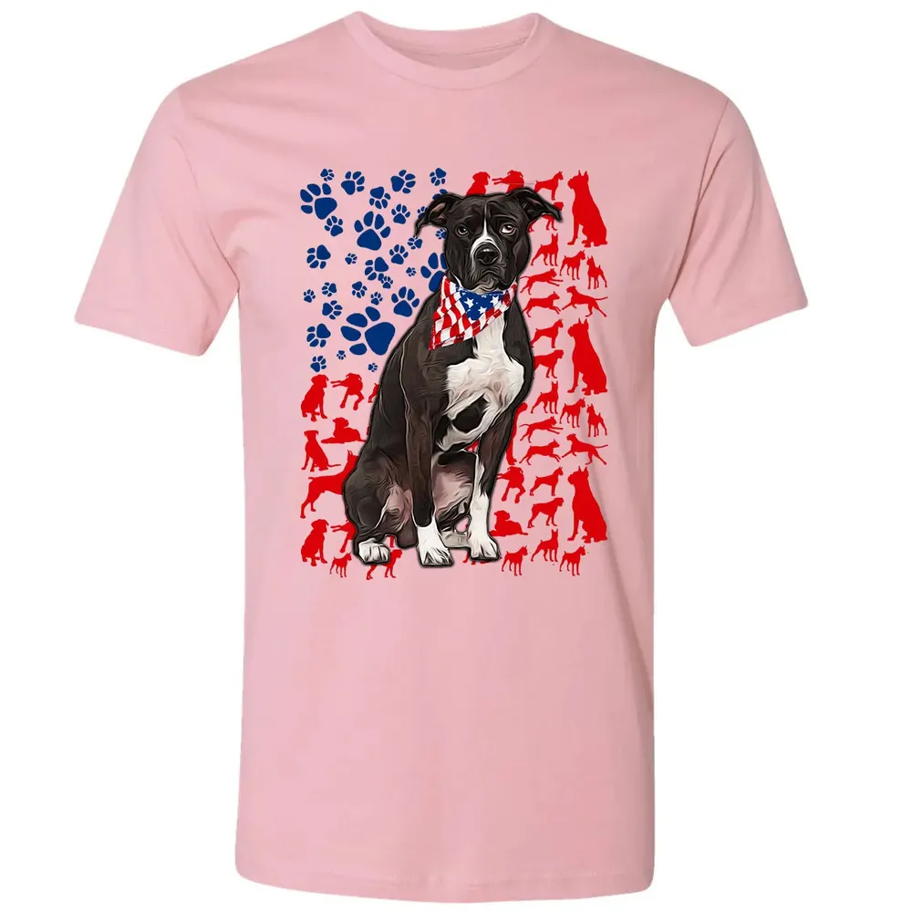 Pitbull 4th of July Premium Unisex T-shirt - 3