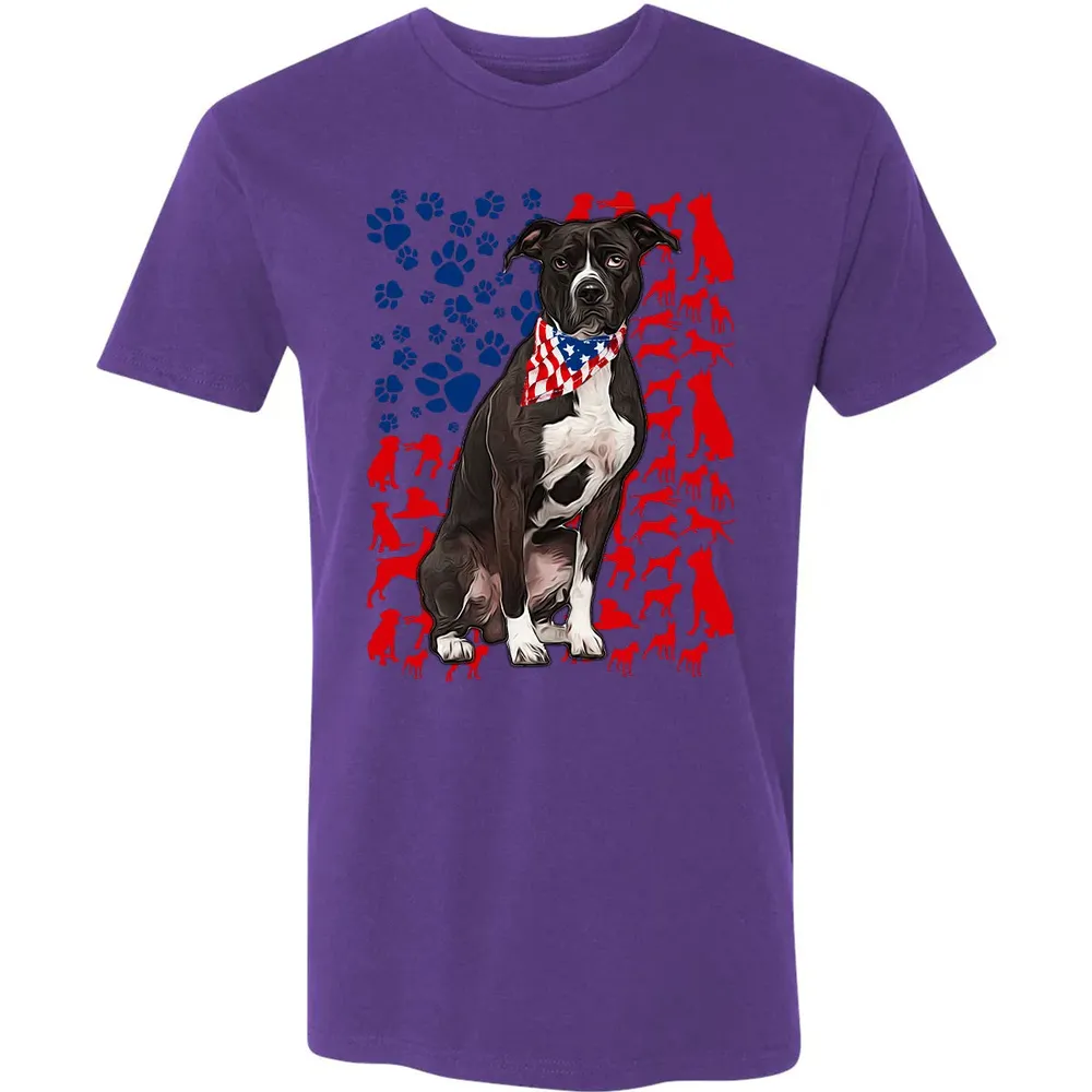 Pitbull 4th of July Premium Unisex T-shirt - 7