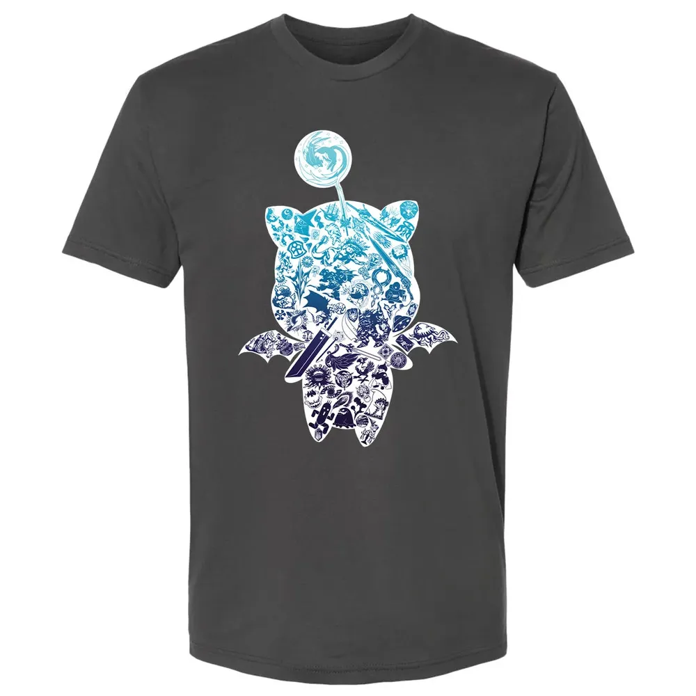 Fantasy Moogle verse Blue Premium Unisex T-shirt - 8