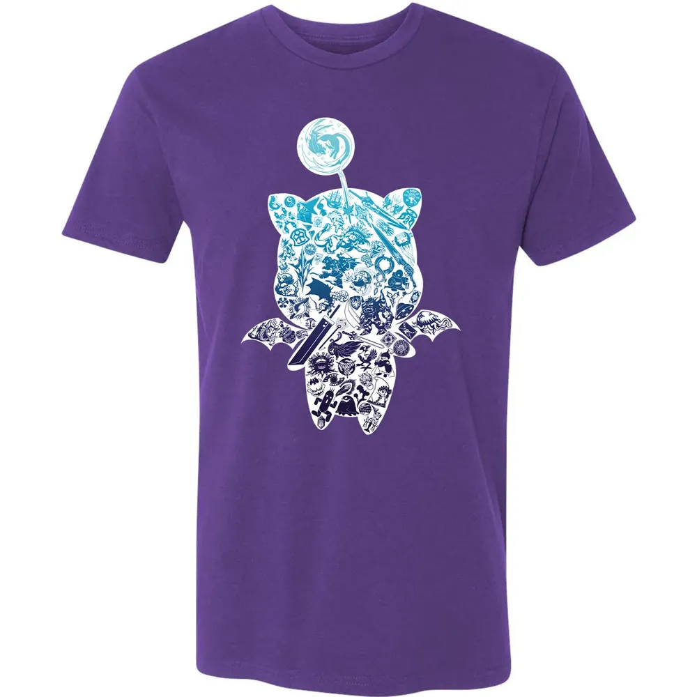 Fantasy Moogle verse Blue Premium Unisex T-shirt - 7