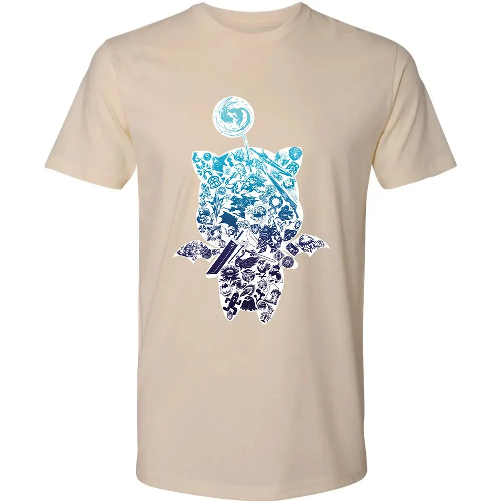 Fantasy Moogle verse Blue Premium Unisex T-shirt - 13