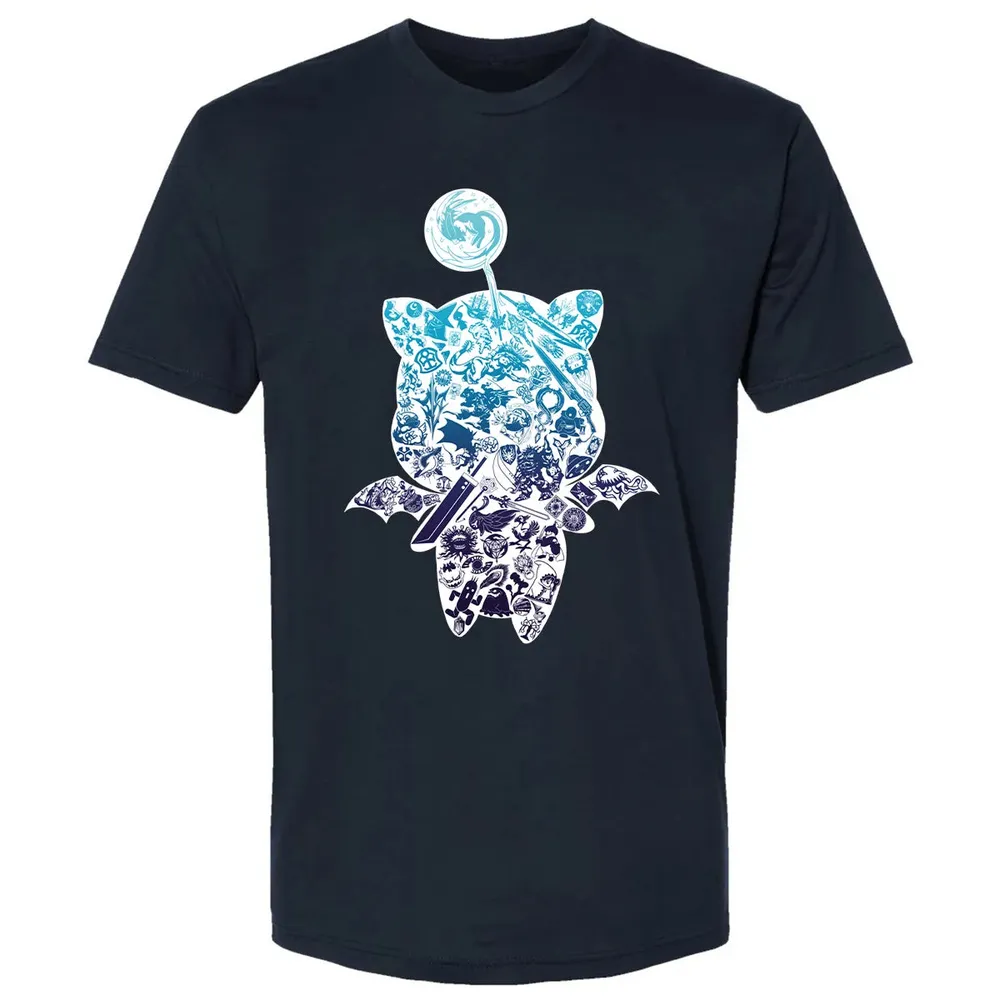 Fantasy Moogle verse Blue Premium Unisex T-shirt - 2