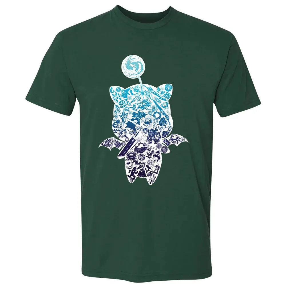 Fantasy Moogle verse Blue Premium Unisex T-shirt - 12