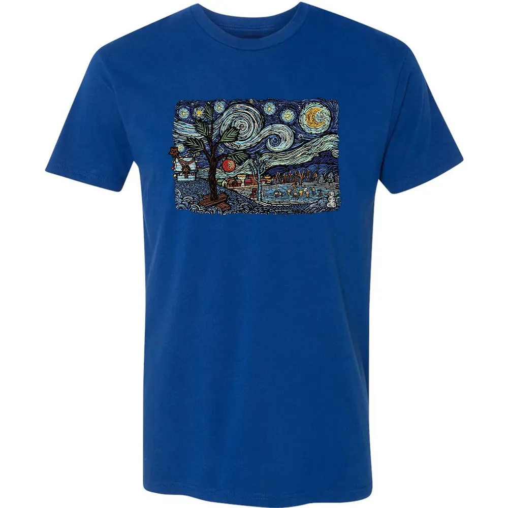 Starry Christmas Night Premium Unisex T-shirt - 10