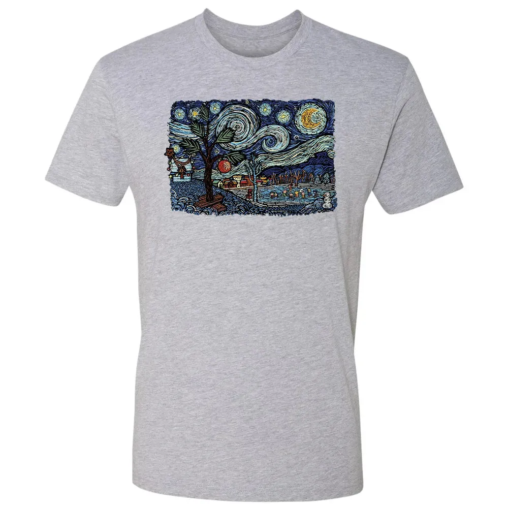 Starry Christmas Night Premium Unisex T-shirt - 9