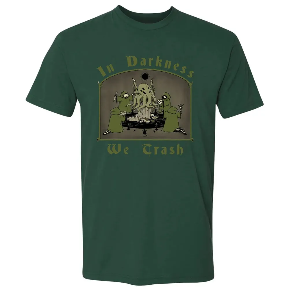 In Darkness We Trash Premium Unisex T-shirt - 12