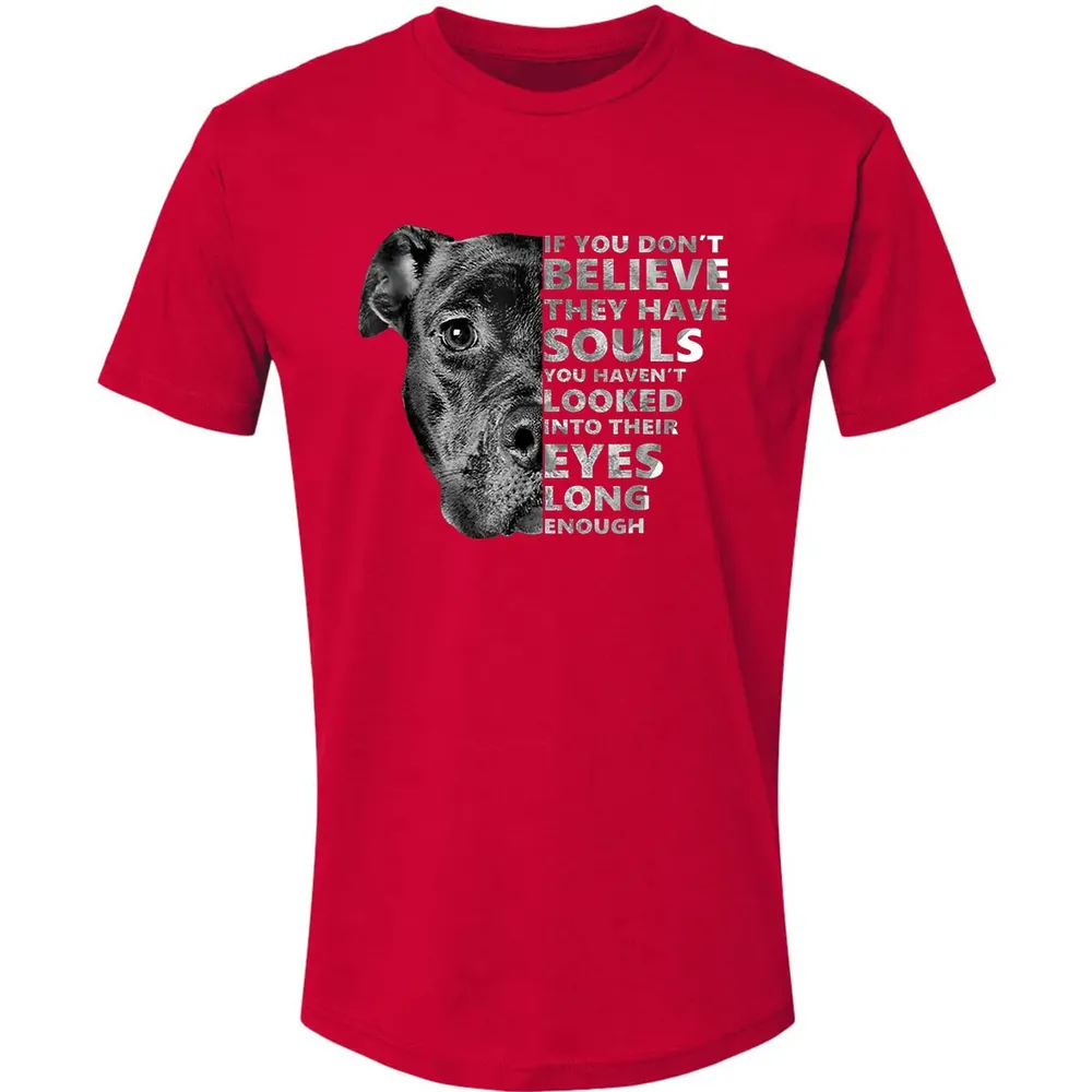 Soul Pitbull I Love Pitbull  Dog Lover Gift Premium Unisex T-shirt - 6
