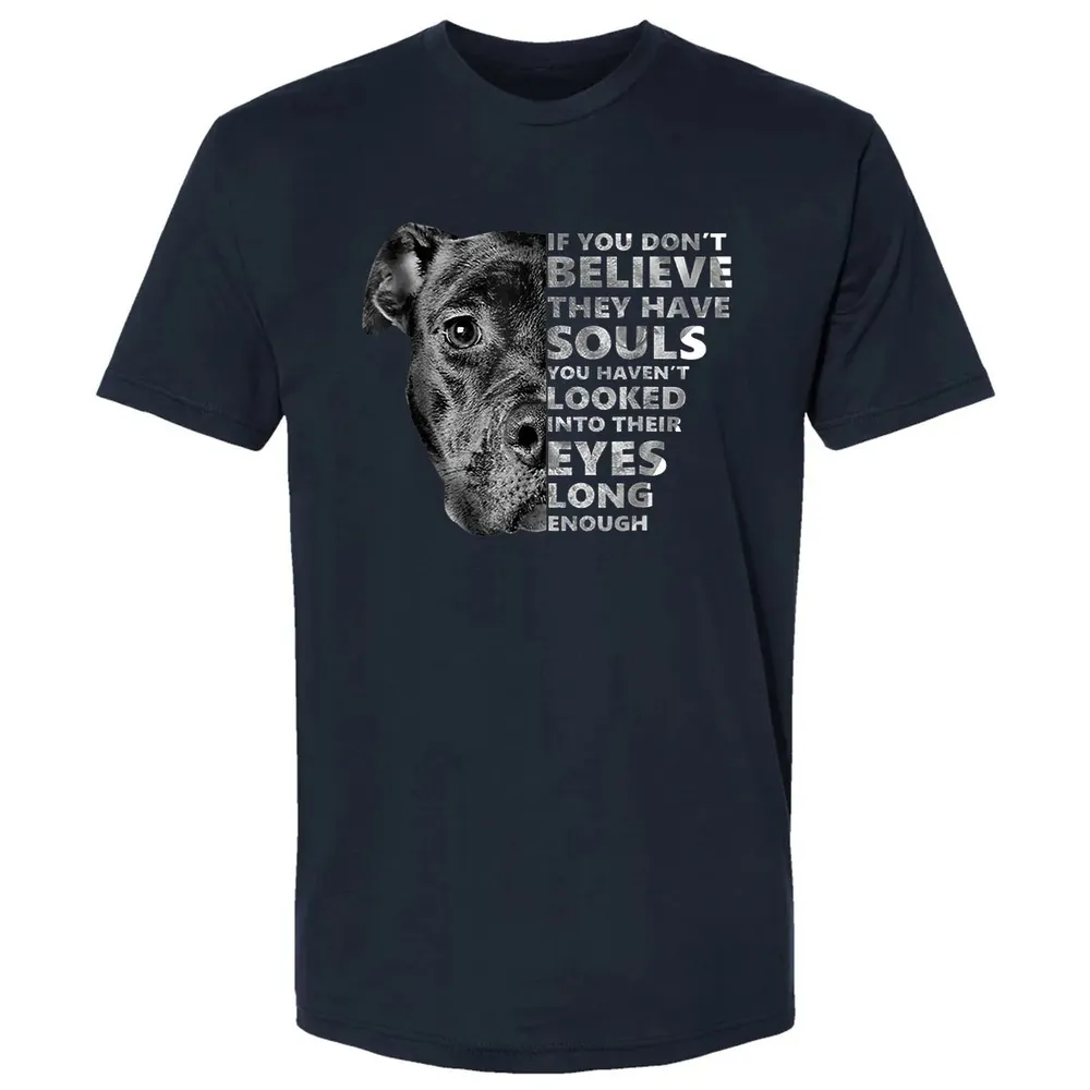 Soul Pitbull I Love Pitbull  Dog Lover Gift Premium Unisex T-shirt - 2