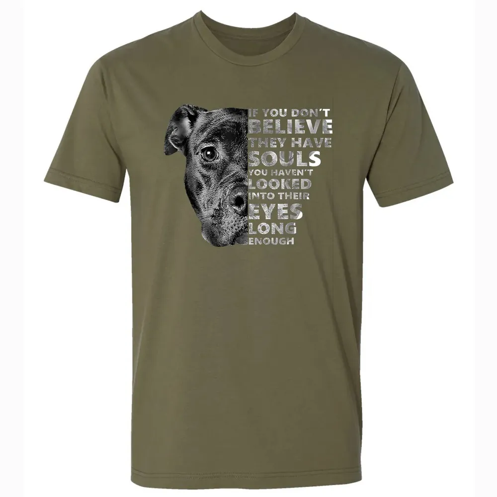 Soul Pitbull I Love Pitbull  Dog Lover Gift Premium Unisex T-shirt - 5
