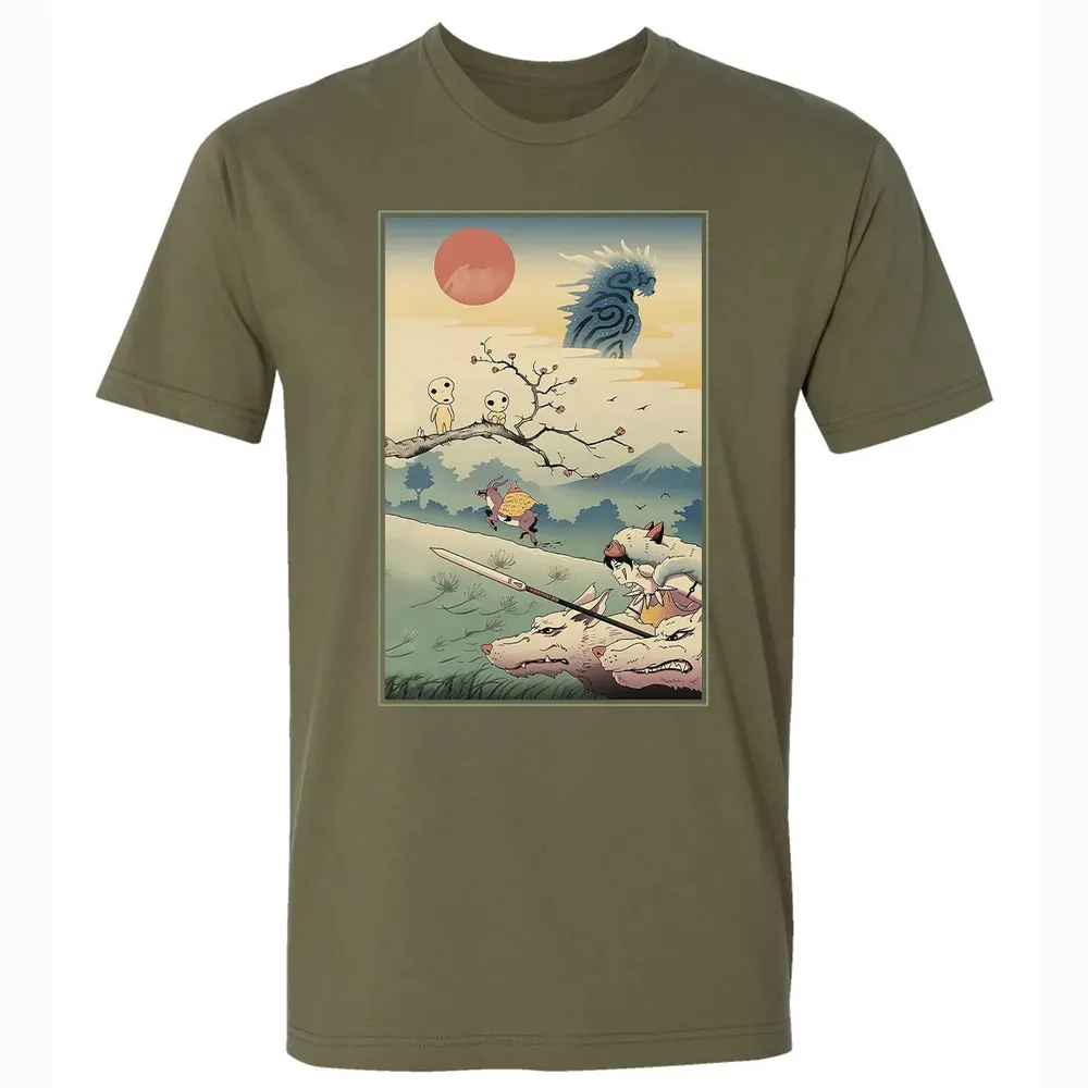 Princess Ukiyo-E Premium Unisex T-shirt - 5