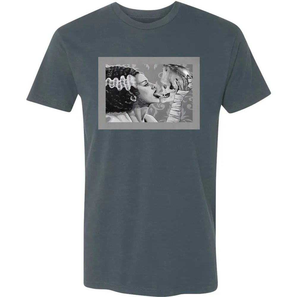 Bride and Skull Premium Unisex T-shirt - 14
