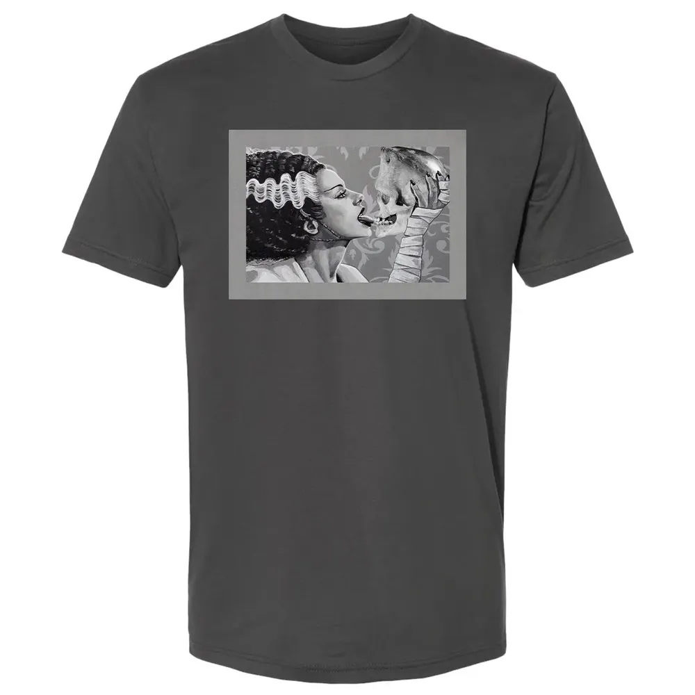 Bride and Skull Premium Unisex T-shirt - 8