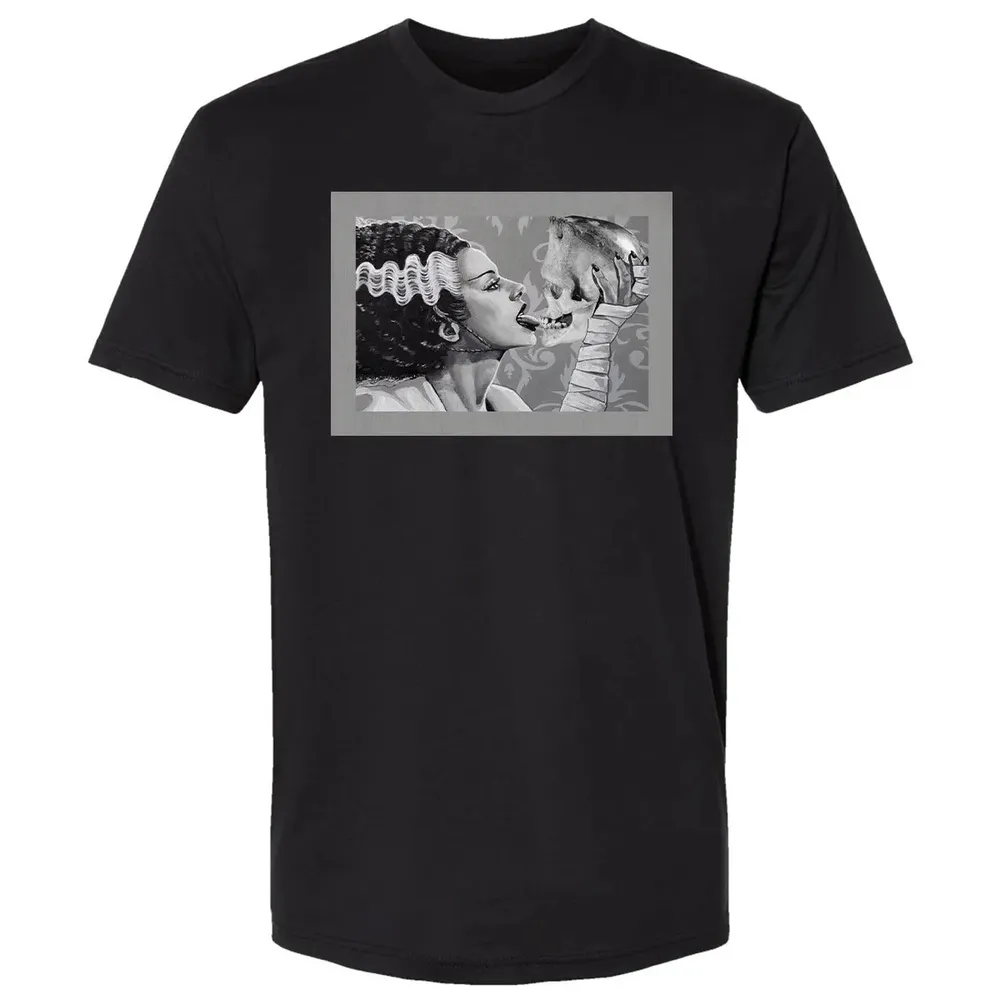 Bride and Skull Premium Unisex T-shirt - 15