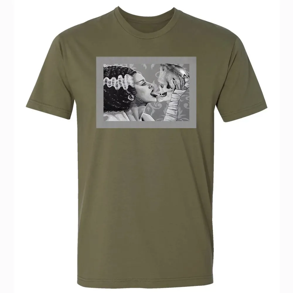 Bride and Skull Premium Unisex T-shirt - 5