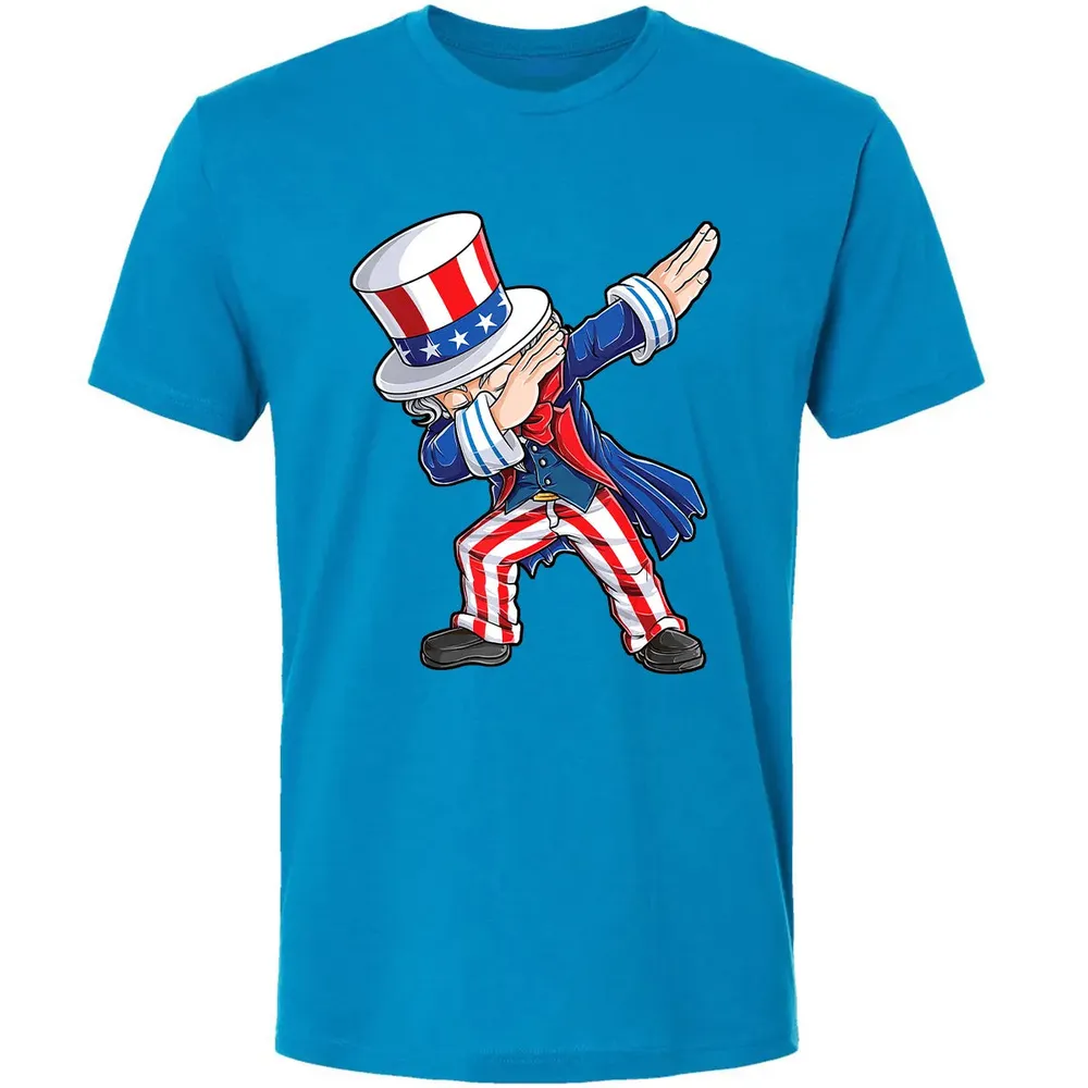 Dabbing Uncle Sam  4th of July Kids Boys Men Gifts Premium Unisex T-shirt - 15