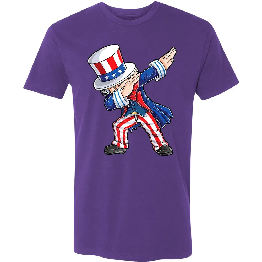 Dabbing Uncle Sam  4th of July Kids Boys Men Gifts Premium Unisex T-shirt - 7
