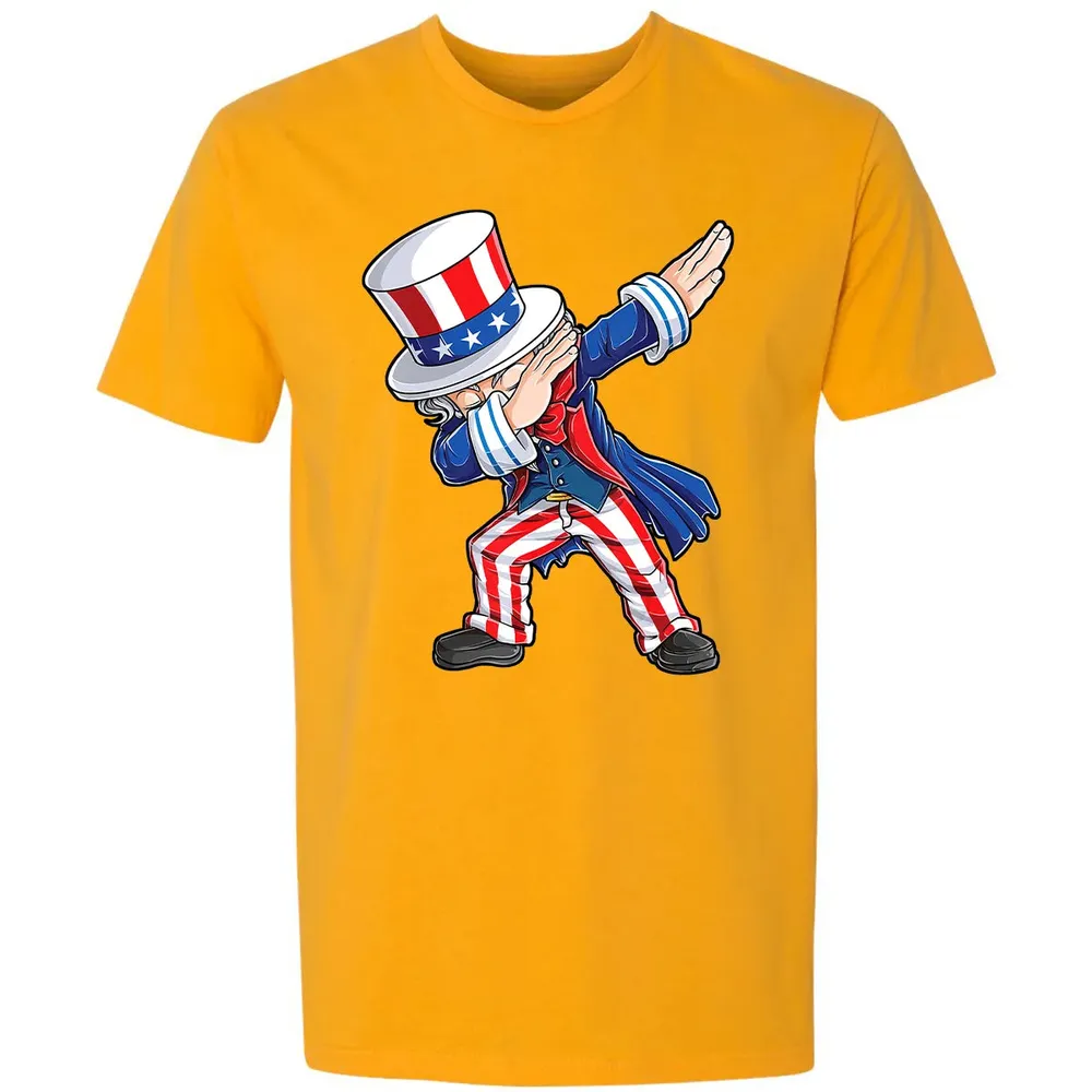 Dabbing Uncle Sam  4th of July Kids Boys Men Gifts Premium Unisex T-shirt - 11