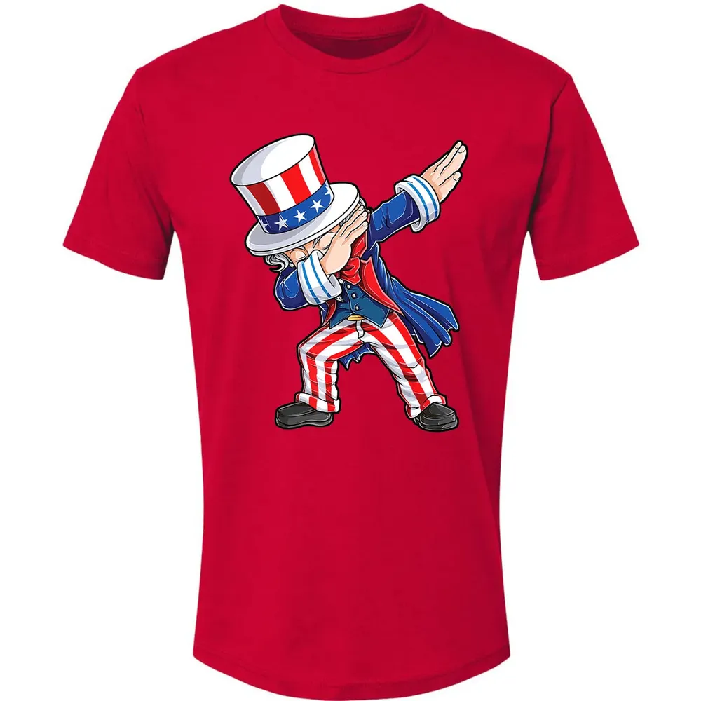 Dabbing Uncle Sam  4th of July Kids Boys Men Gifts Premium Unisex T-shirt - 6