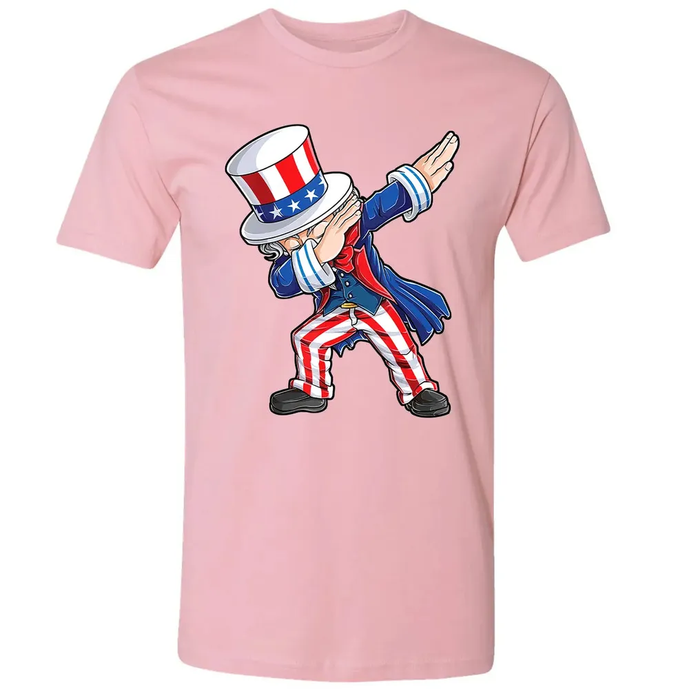 Dabbing Uncle Sam  4th of July Kids Boys Men Gifts Premium Unisex T-shirt - 3