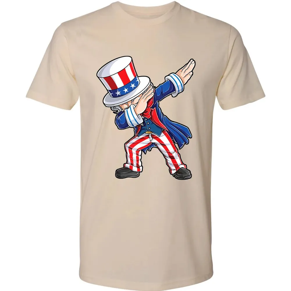 Dabbing Uncle Sam  4th of July Kids Boys Men Gifts Premium Unisex T-shirt - 13