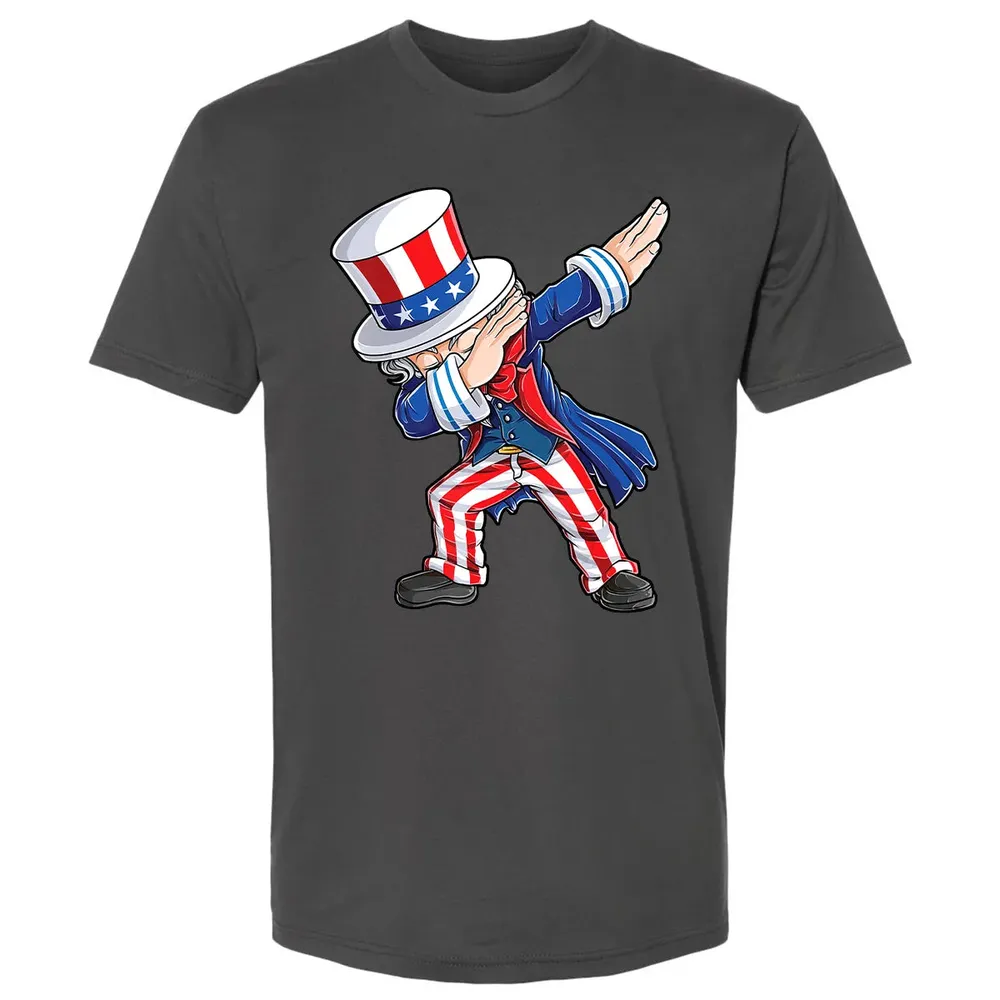 Dabbing Uncle Sam  4th of July Kids Boys Men Gifts Premium Unisex T-shirt - 8