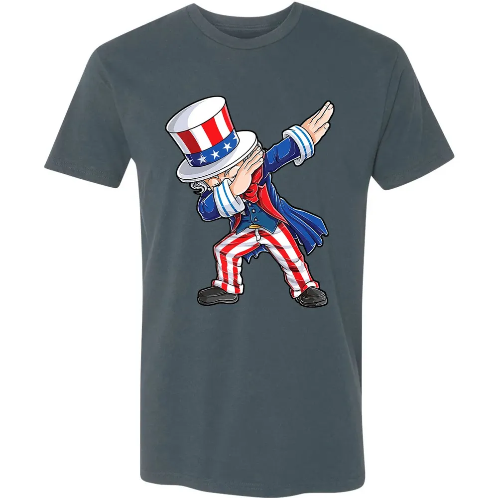 Dabbing Uncle Sam  4th of July Kids Boys Men Gifts Premium Unisex T-shirt - 14