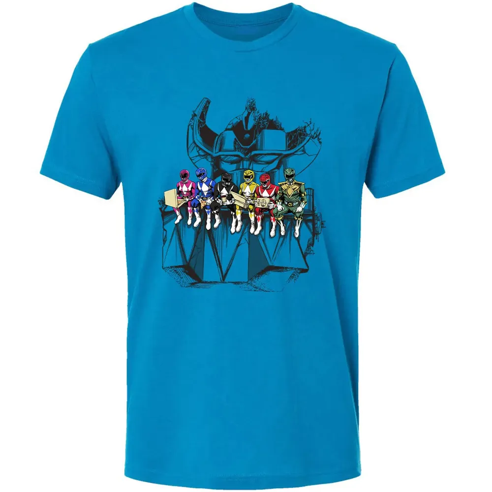 Lunch Atop A Mega Premium Unisex T-shirt - 4